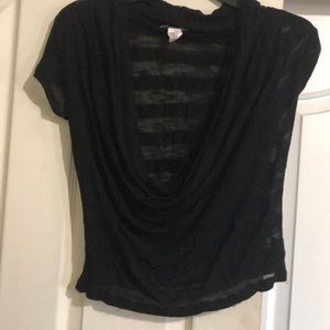 Cowl neck tee